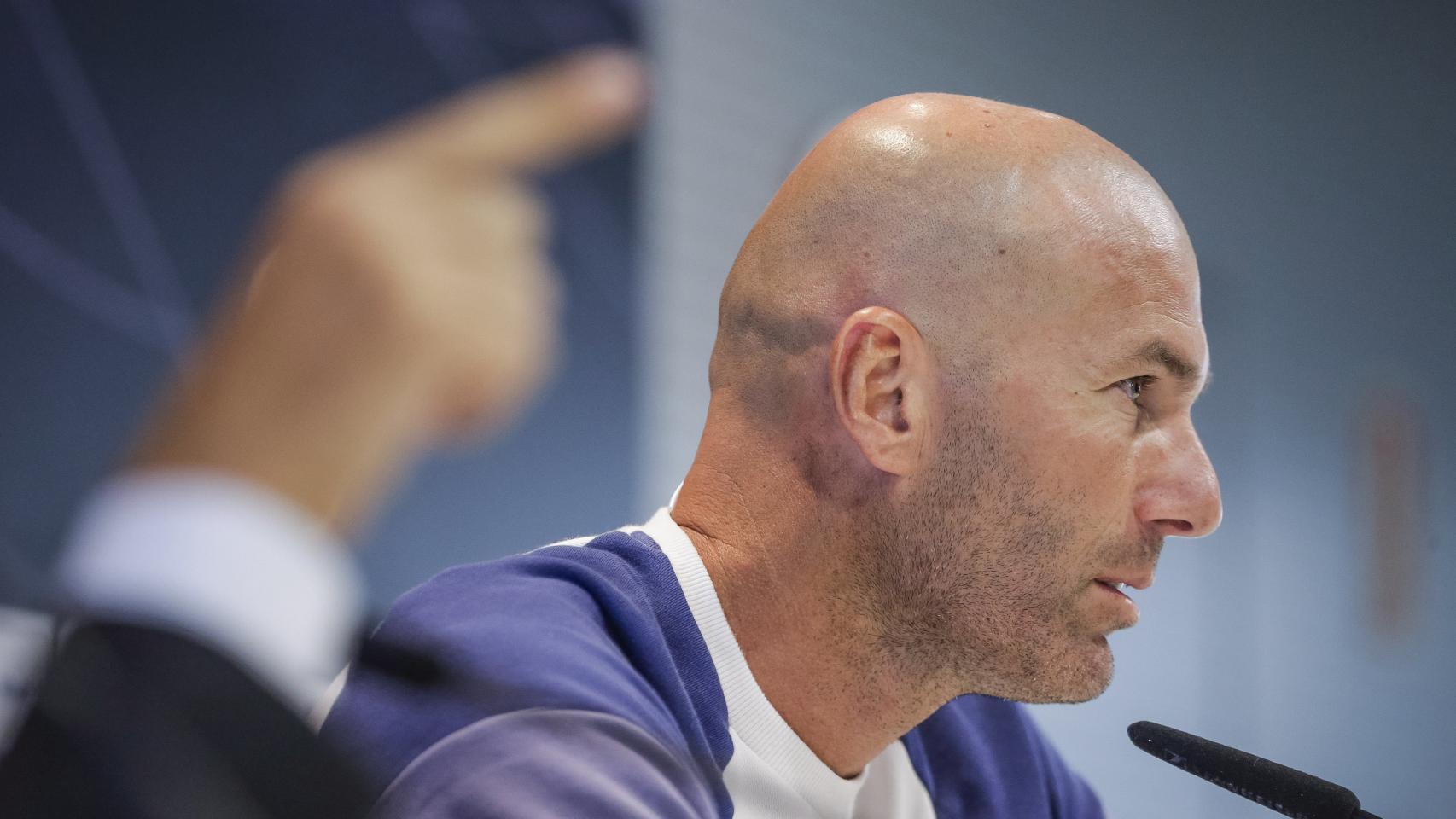 Zidane durante una rueda de prensa.