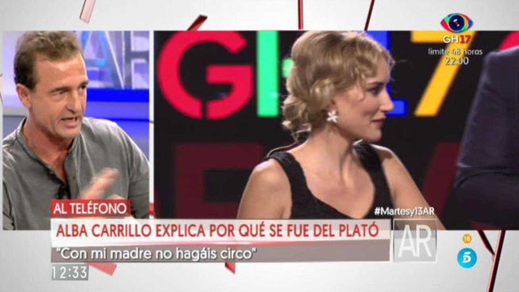 Bronca entre Alba Carrillo y Lequio: No voy a ser la nueva Belén Esteban