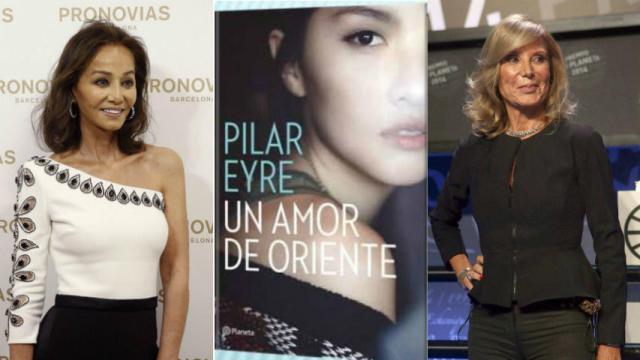Isabel Preysler, la portada de la novela y Pilar Eyre, la autora