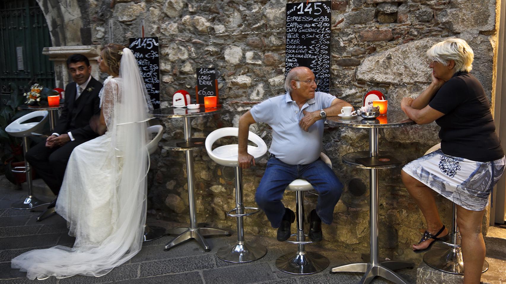 Una de las calles de Taormina.