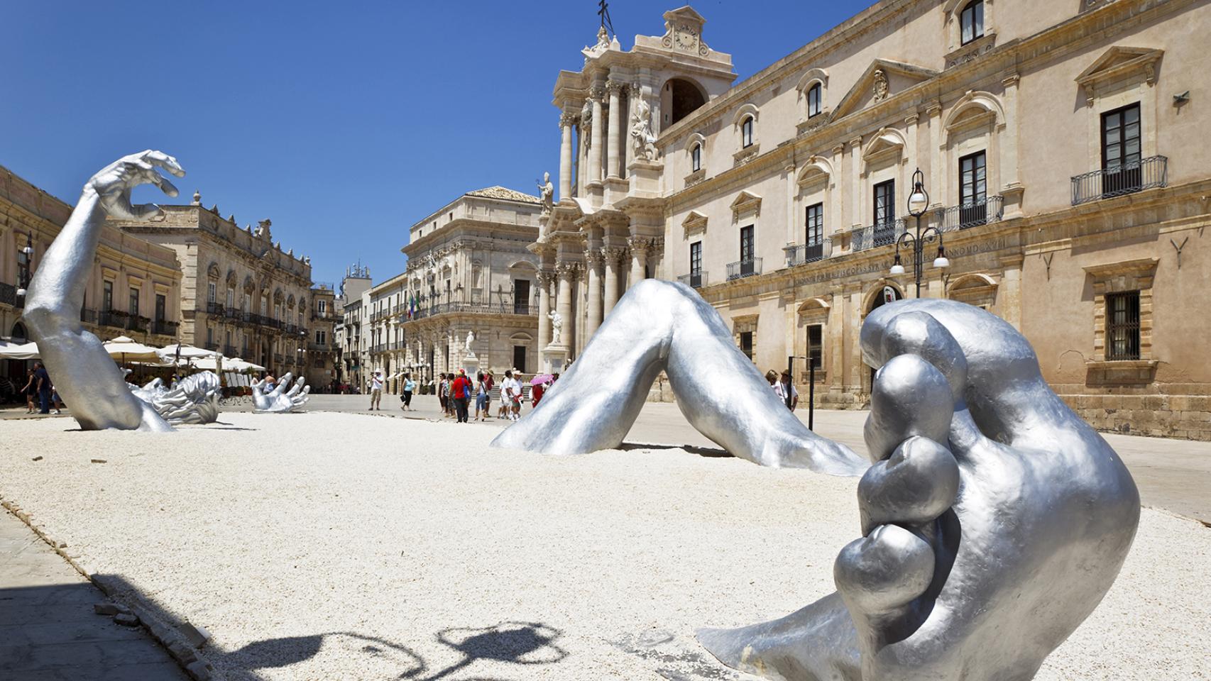 La playa de Siracusa.