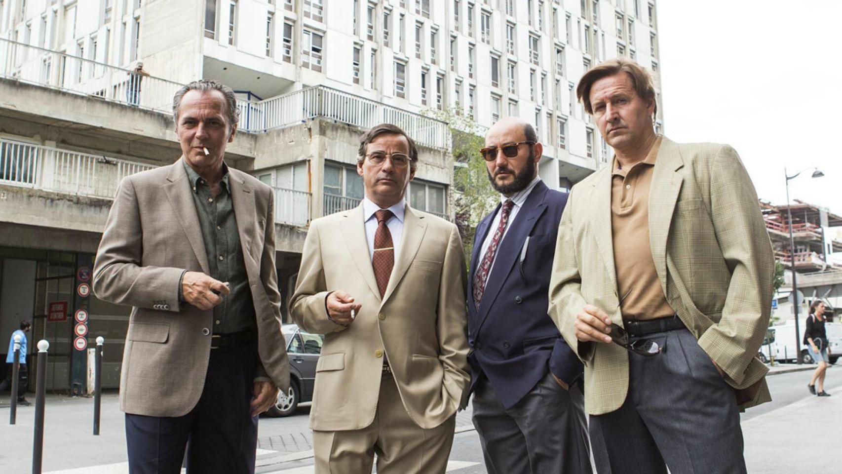 Los protagonistas de El hombre de las mil caras.