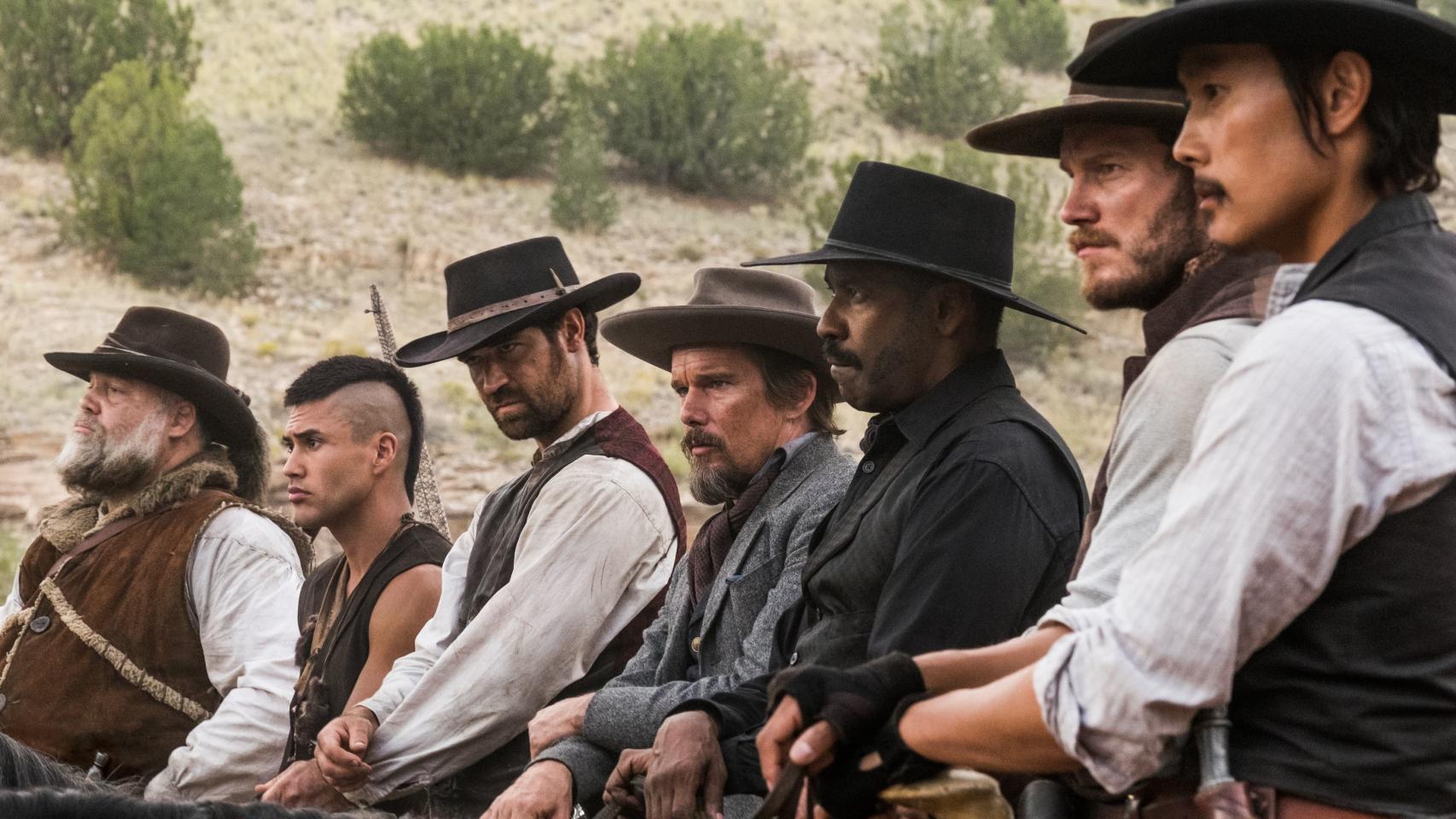 El reparto de Los 7 magníficos.