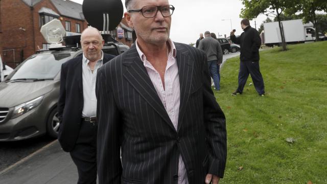 Paul Gascoigne, antes de llegar al juzgado.