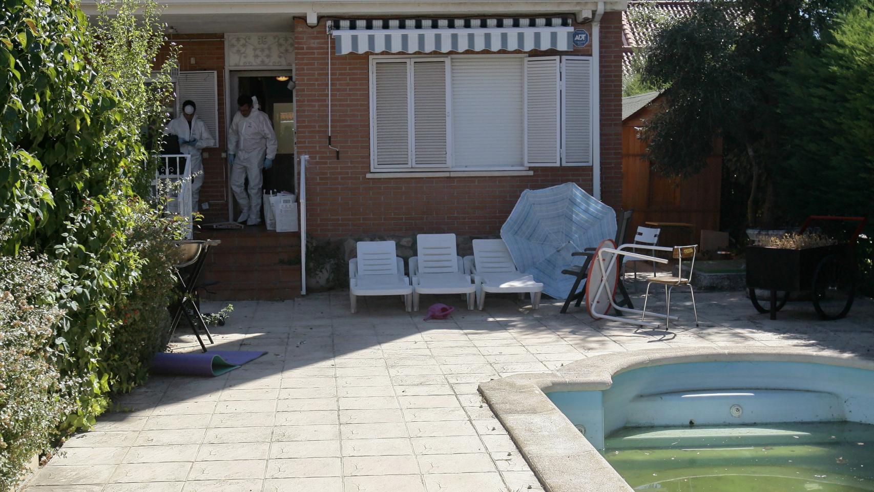 El chalet 594 de la urbanización La Arboleda (Guadalajara), donde tuvo lugar el crimen de Pioz.