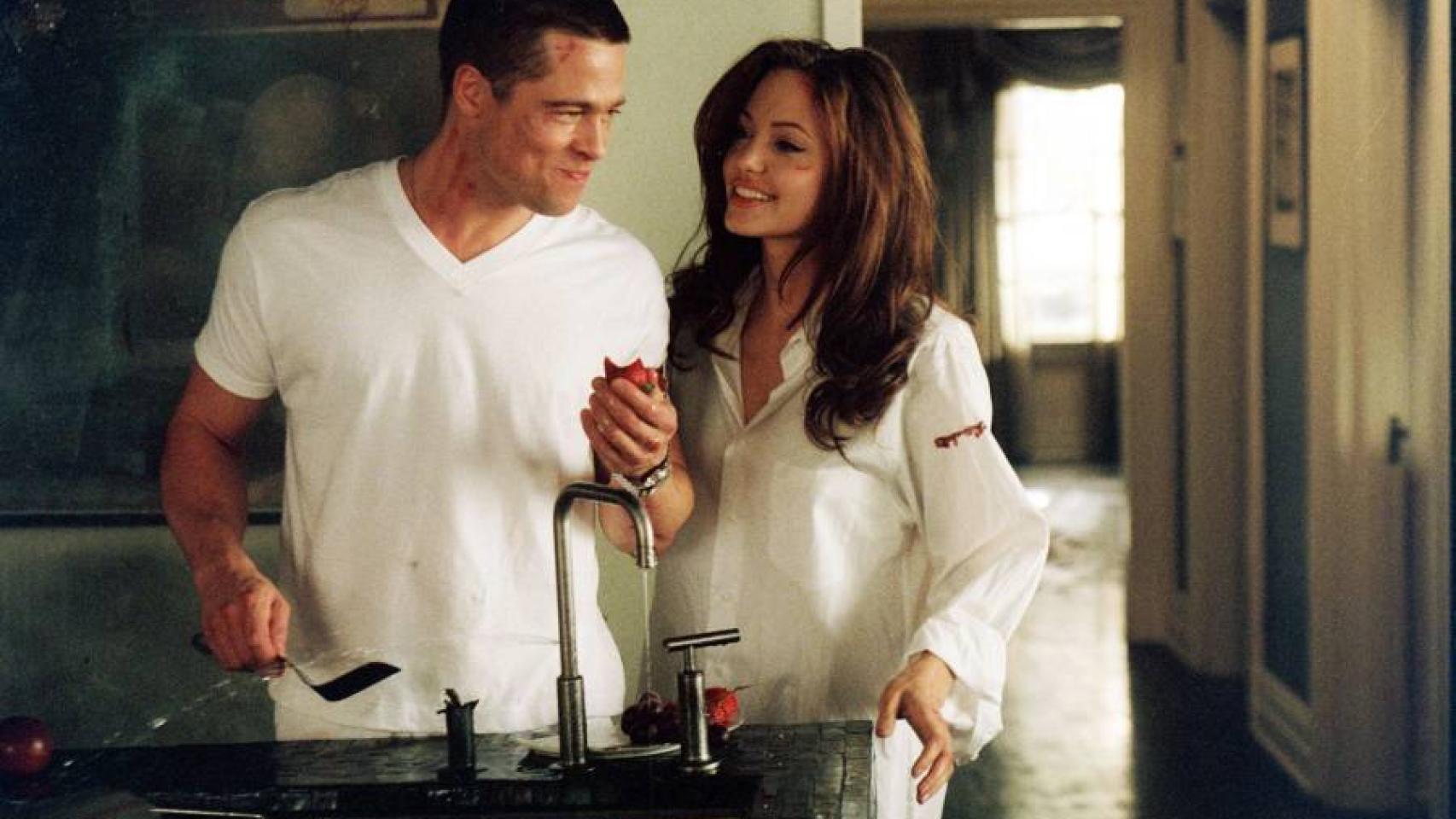 Pitt y Jolie en Mr and Mrs Smith