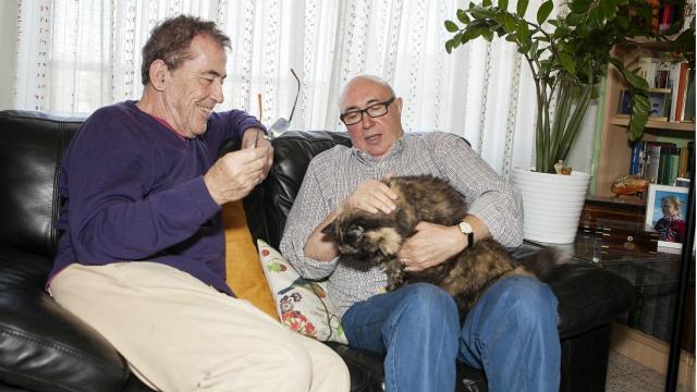 Fernando Sánchez Dragó durante la entrevista a Roldán.
