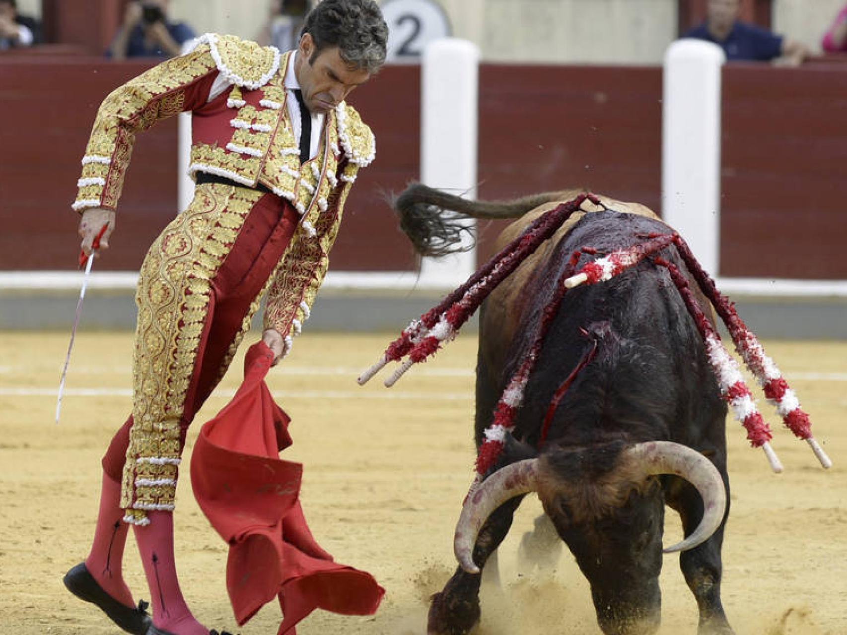 José Tomas, durante el homenaje a Víctor Barrio en Valladolid.