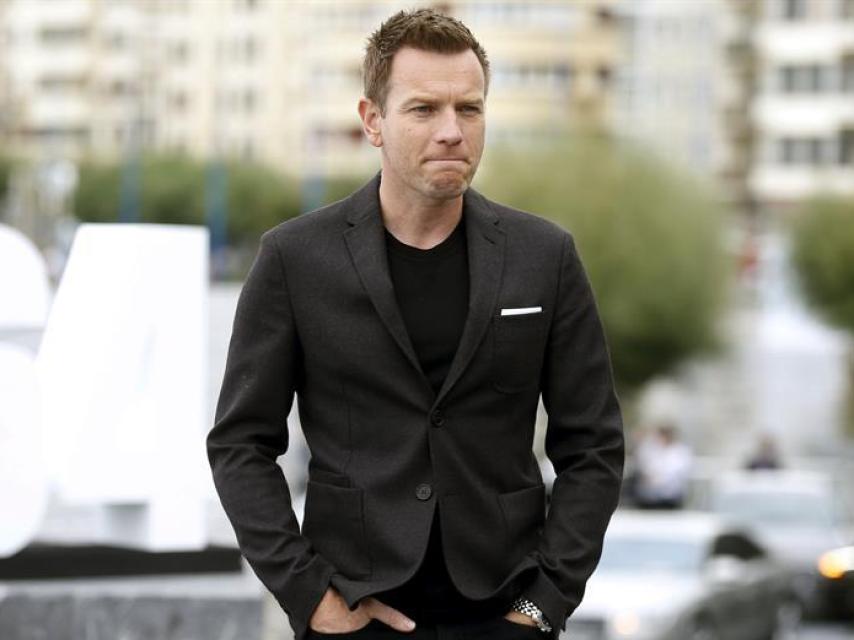Ewan McGregor posa en Donostia.