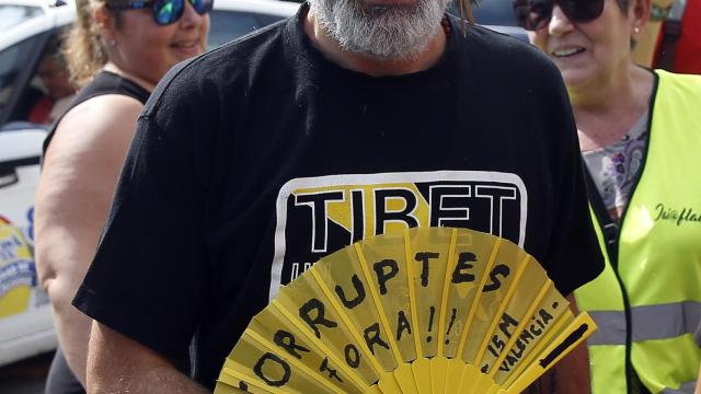 Marcos Benavent, a la entrada a los juzgados.