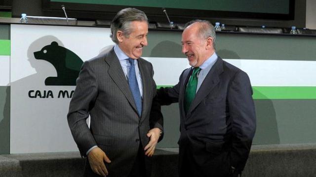 Blesa y Rato, el día en que el segundo fue nombrado presidente de Caja Madrid.