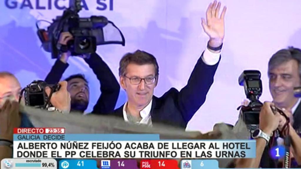 La falta de imparcialidad de TVE: dedica 20 minutos a Feijóo, 9 a Urkullu