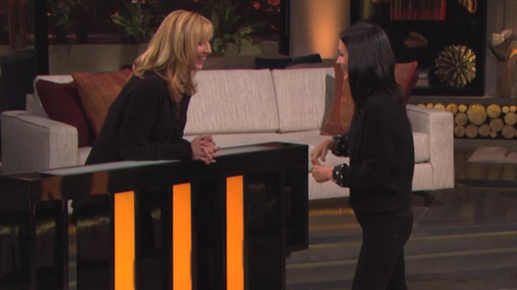 Courteney Cox hace a Lisa Kudrow un test sobre 'Friends'