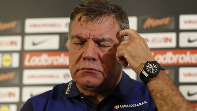 Sam Allardyce, durante una rueda de prensa con la selección inglesa.