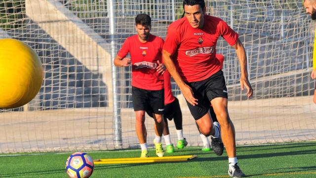 Ramon  Folch durante un entrenamiento.