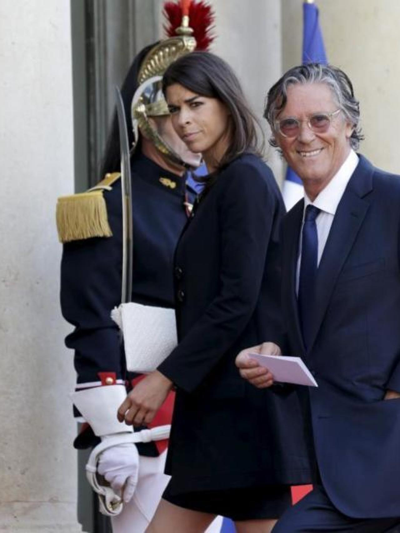 Simón Casas y Lea Vicens en el evento celebrado en el Elíseo en junio de 2015