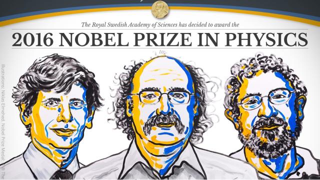 Los tres ganadores del Nobel de este año.