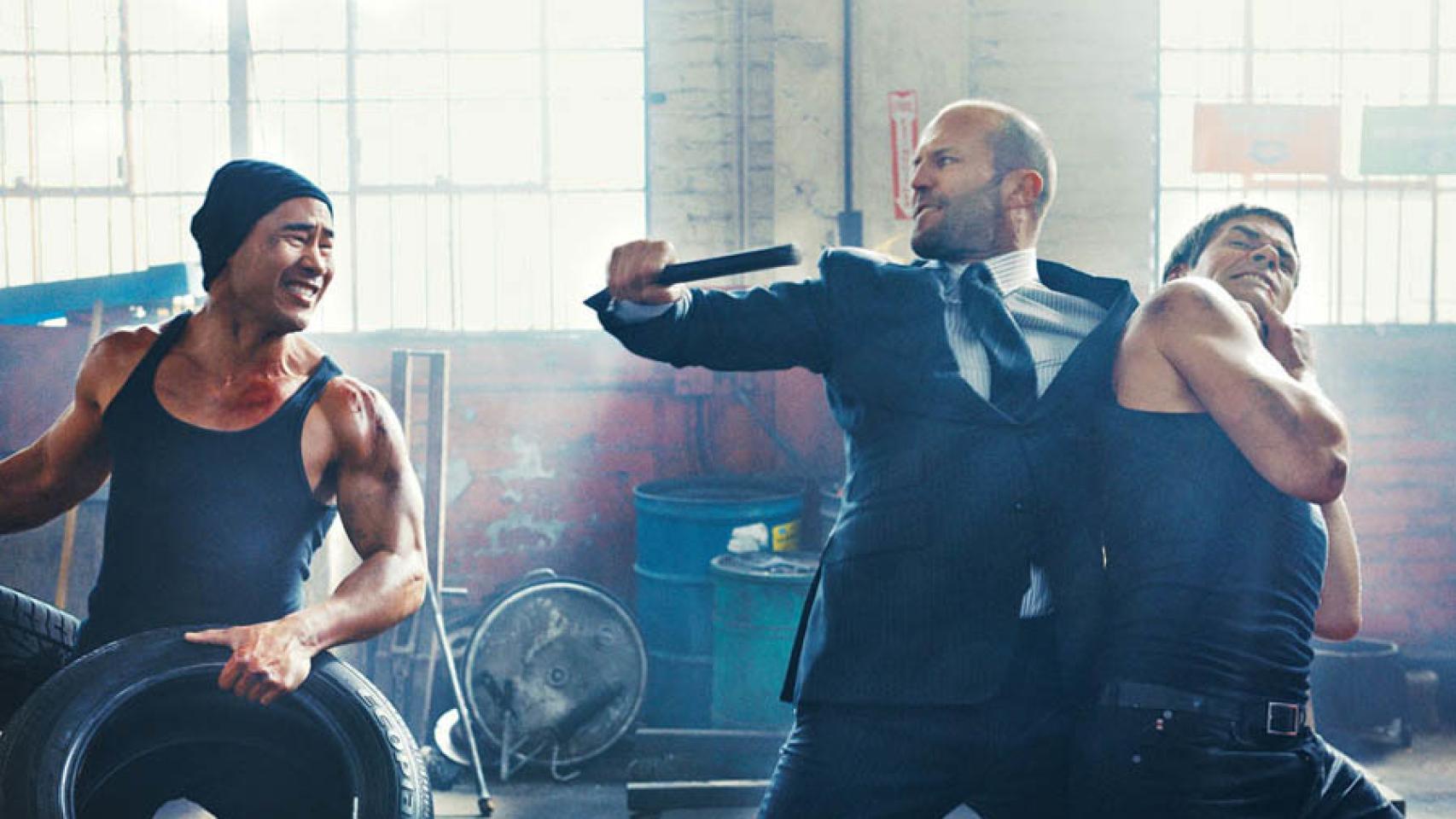 Jason Statham en la película Transporter.