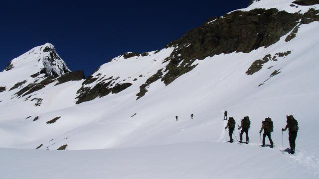 Los integrantes de la Campaña Antártica, de prácticas en Benasque.