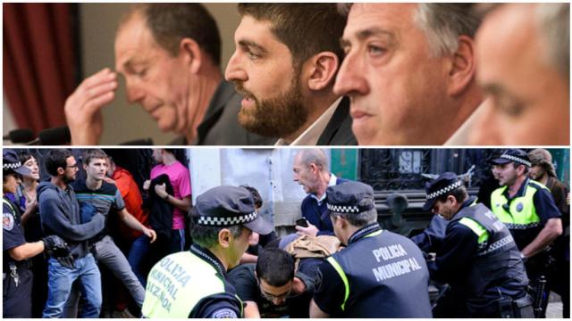 Esquizofrenia de Bildu en Pamplona: ataca a la Policía Municipal y a su propio jefe por desalojar a unos 'okupas'