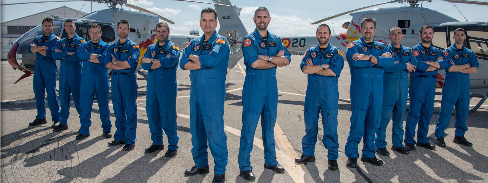 Todos los pilotos de la Patrulla Aspa