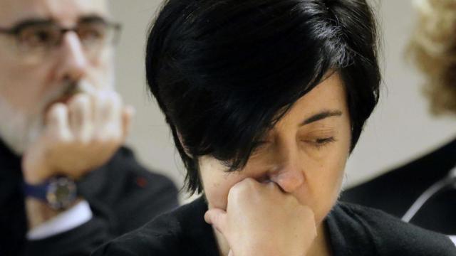 Rosario Porto y Alfonso Basterra, durante el juicio