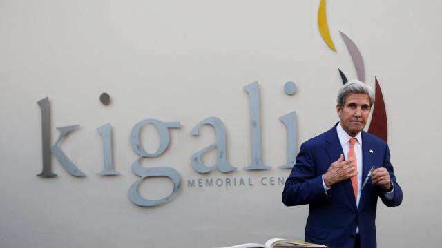 John Kerry, en el recinto ruandés que acogió la cumbre.
