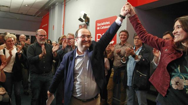 Miquel Iceta, tras ser primer secretario del PSC en las elecciones primarias del partido.
