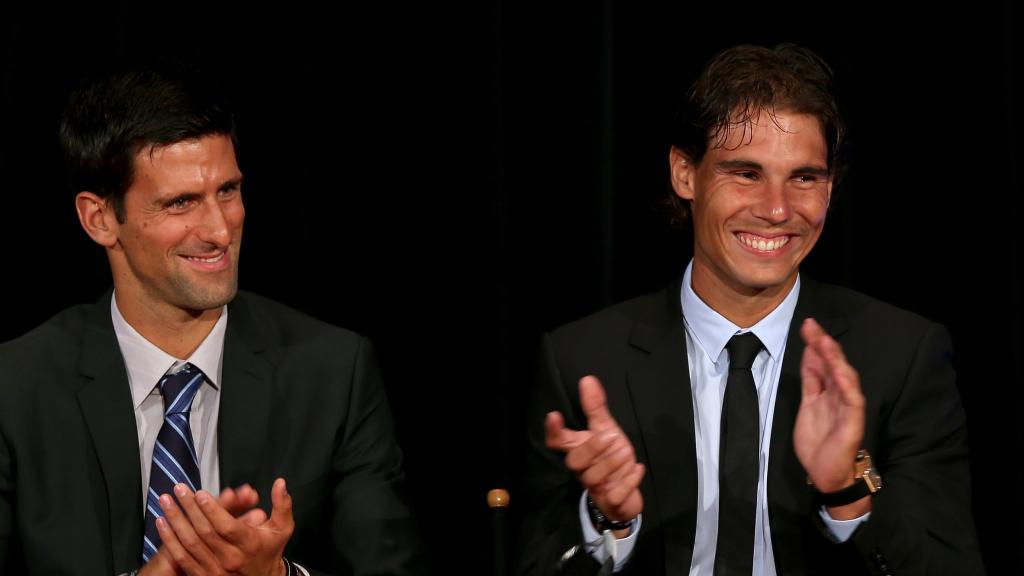 Djokovic y Nadal, en una gala de la ATP.