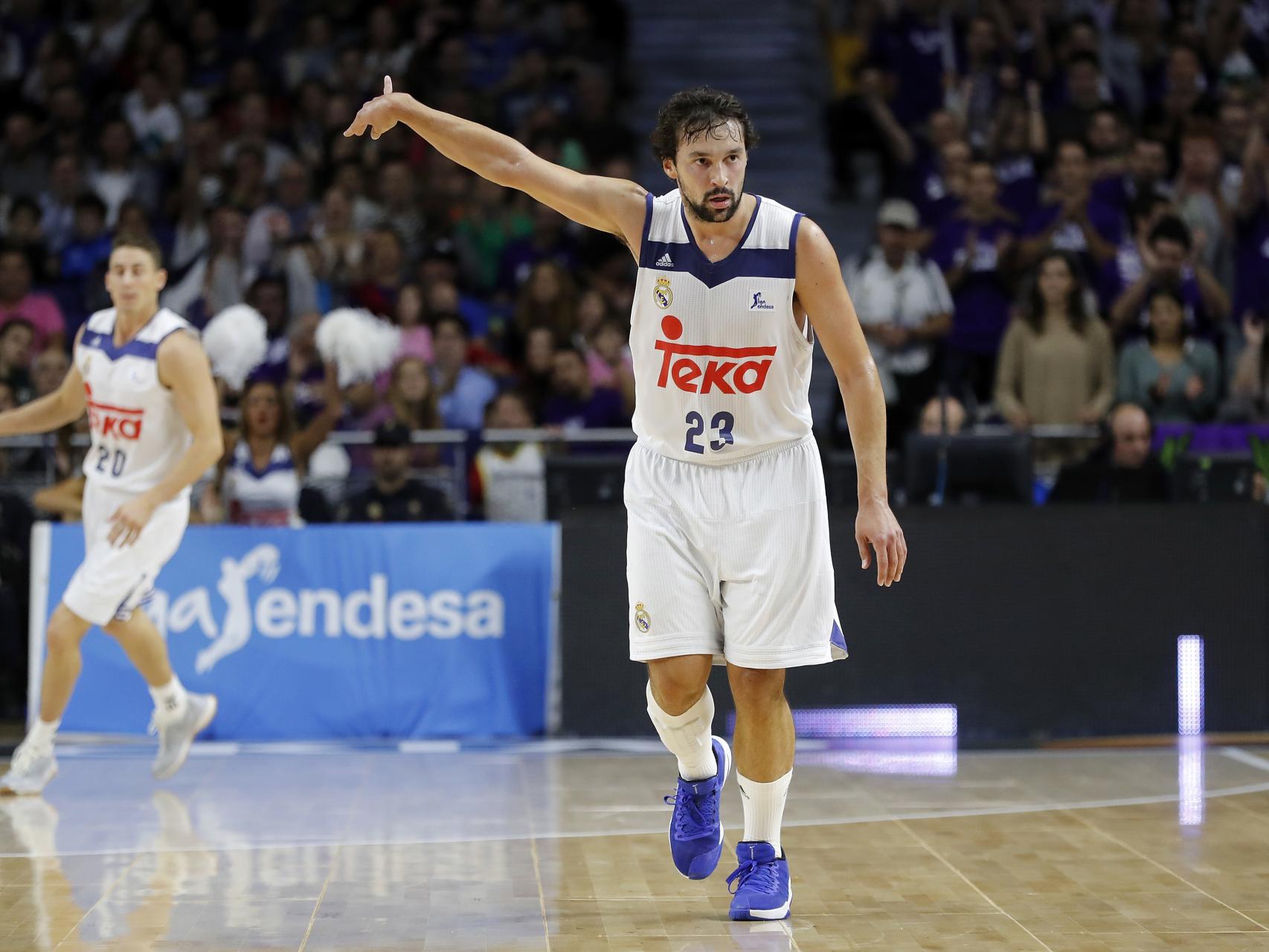 Sergio Llull durante el Real Madrid-UCAM Murcia.