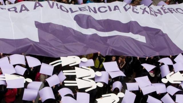 Una protesta contra la violencia de género.