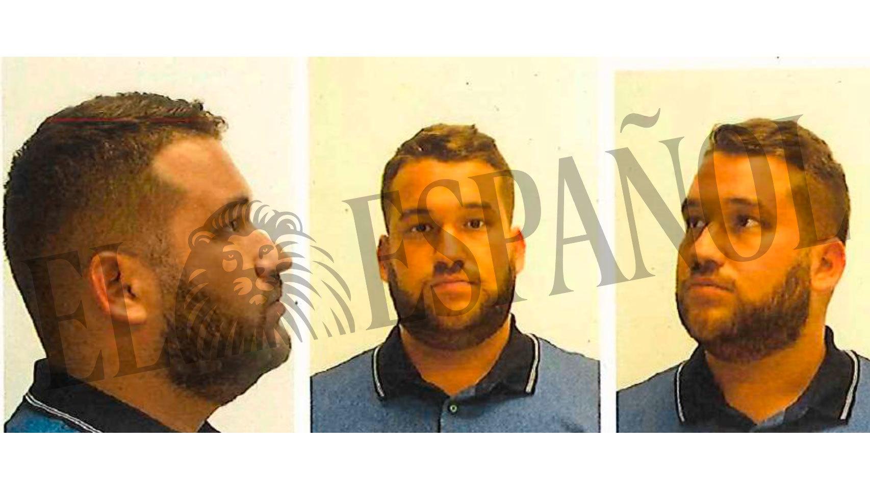 Los tatuajes que delataron al 'Prenda' y a su 'manada'. Imágenes de su ficha policial.