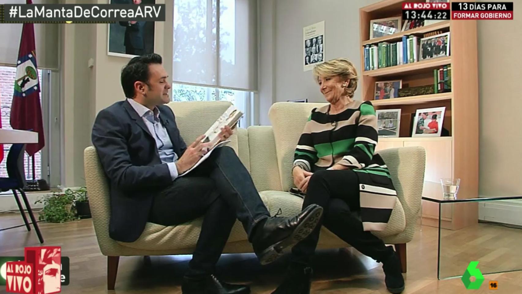 Ferreras le calla la boca a Esperanza Aguirre: laSexta sí habló de su libro