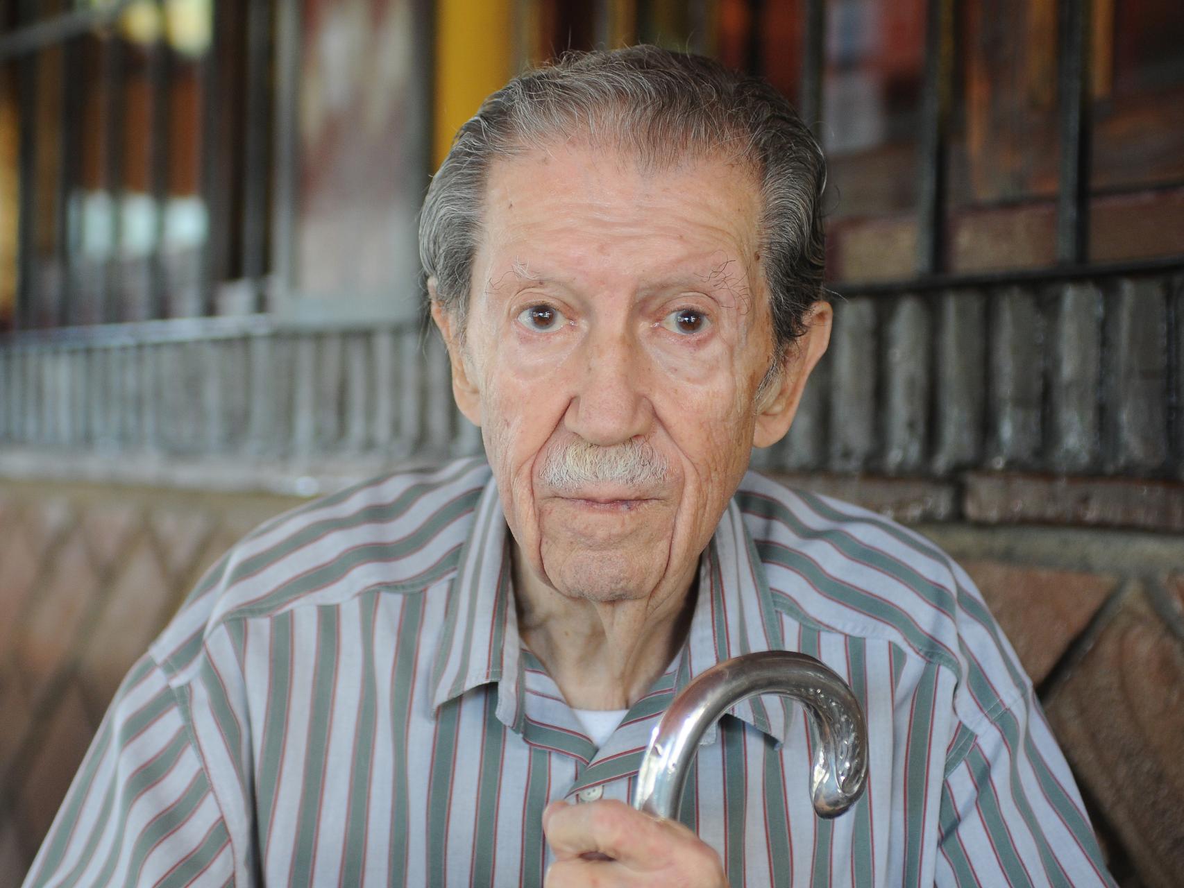 Manuel Alcántara, en un momento de la entrevista.