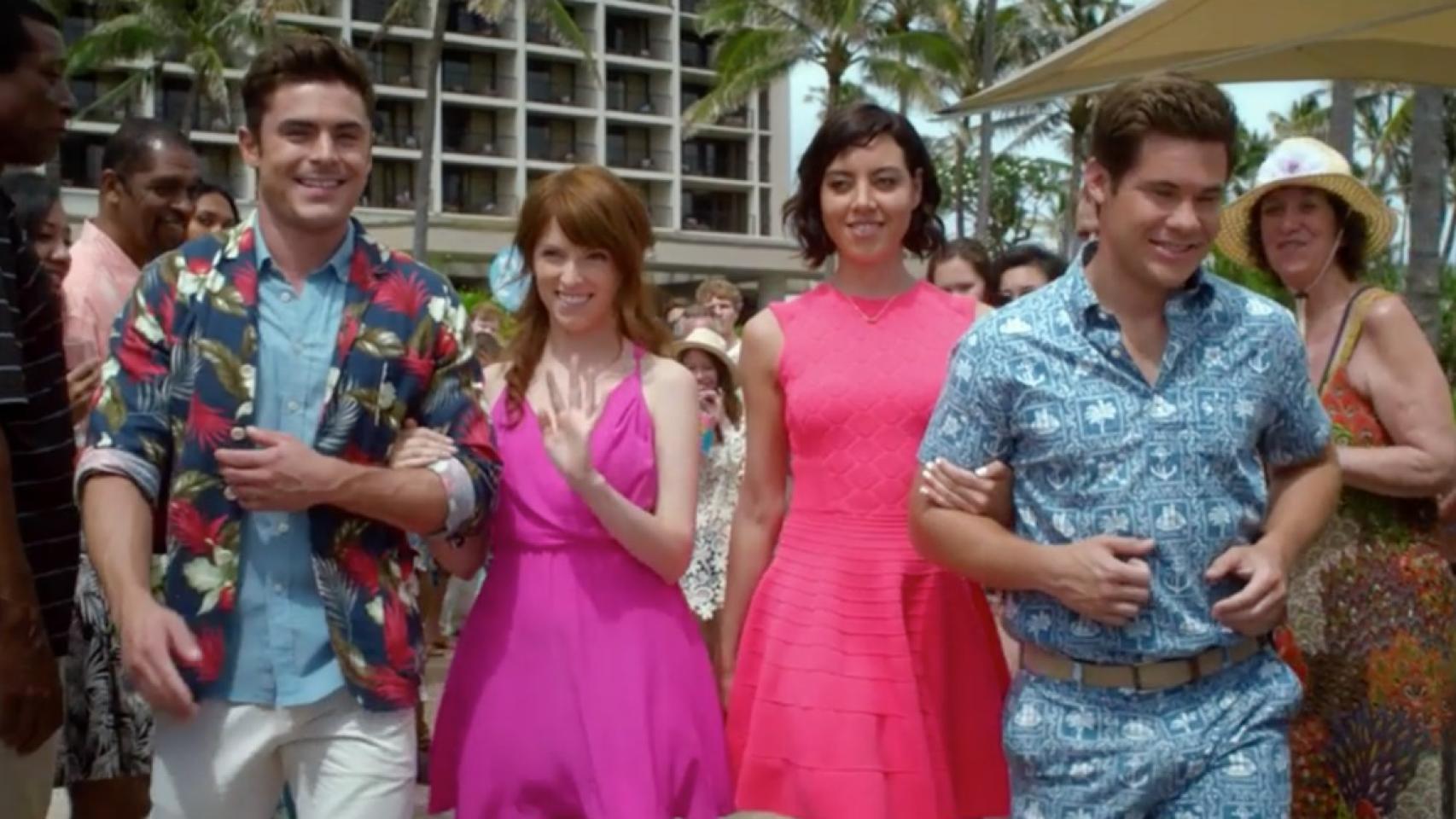 Los cuatro protagonistas de Mike y Dave buscan rollo serio.