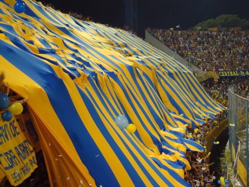 Así animan los aficionados de Rosario Central.