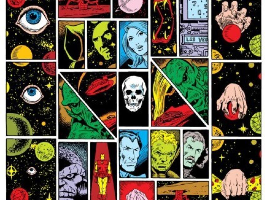 Viñetas del cómic original que muestran la psicodelia.