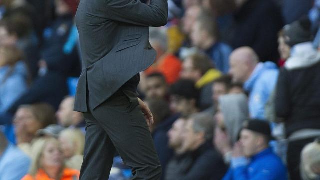Pep Guardiola se lamenta en el encuentro ante el Southampton.