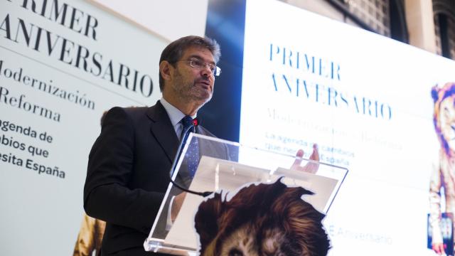 El ministro de Justicia, Rafael Catalá, en las jornadas de EL ESPAÑOL.