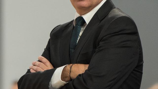 Xavi Pascual en su estreno como técnico del Panathinaikos.