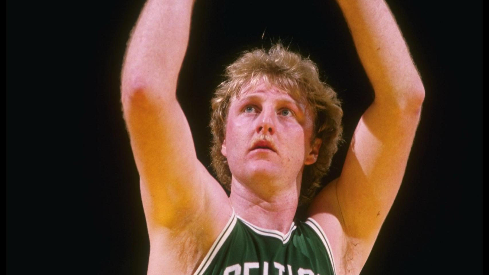 Larry Bird en acción.