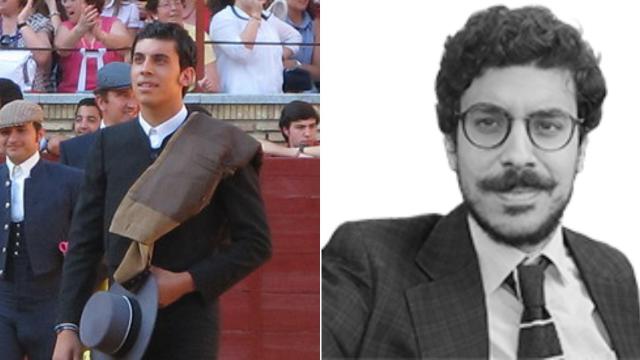 A la izquierda, Madueño en una de las corridas. A la derecha, posando para este diario.