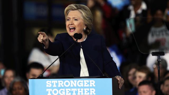 Hillary Clinton, durante un acto de campaña.