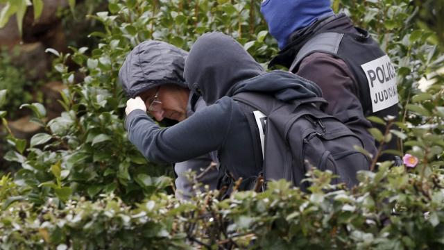 Javier Arín, tras ser detenido por la policía francesa.