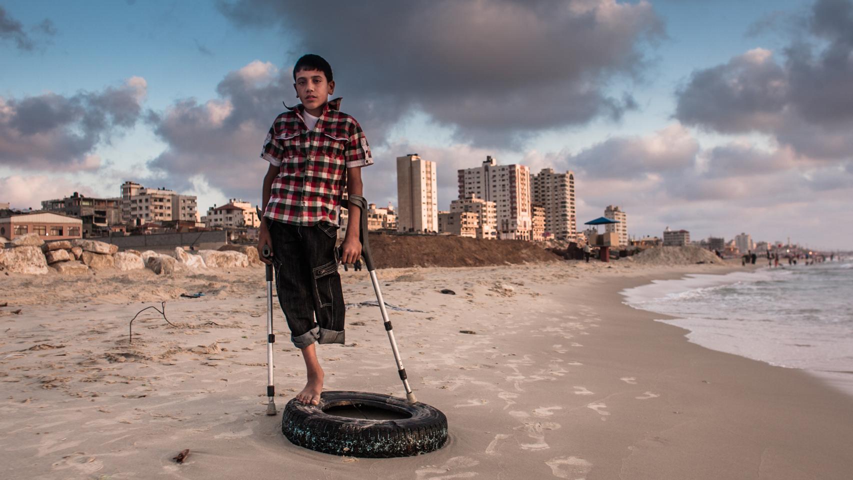 Fadi, en la Franja de Gaza, 2011.