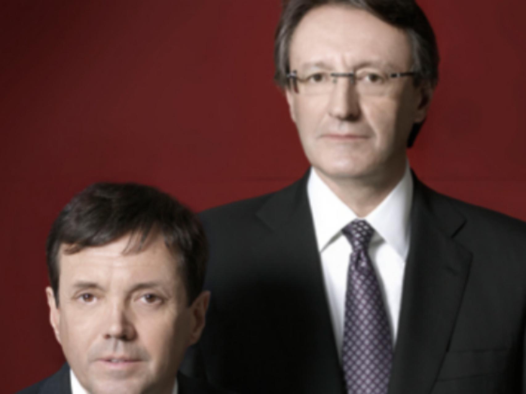Los hermanos Higini y Ramón Cierco.