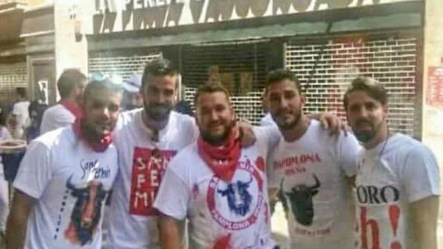 Los cinco detenidos por la presunta violación de San Fermín.