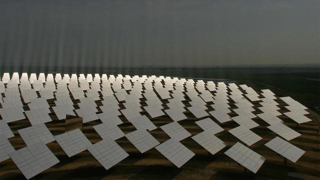 Placas solares de Abengoa.