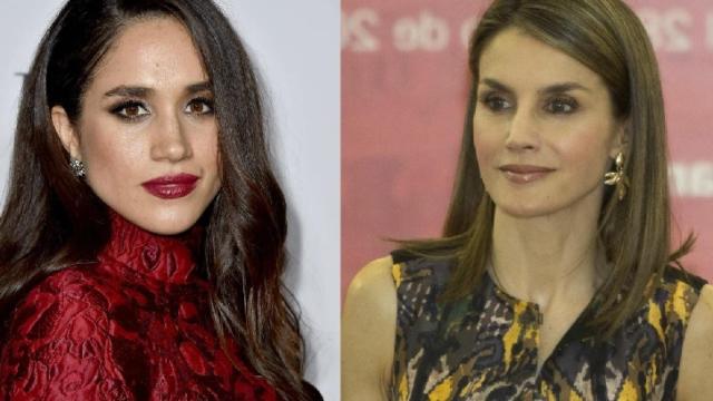 Meghan Markle y la reina Letizia.