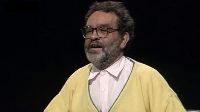 Un momento del histórico debate entre Fernando Arrabal y Sánchez Dragó.
